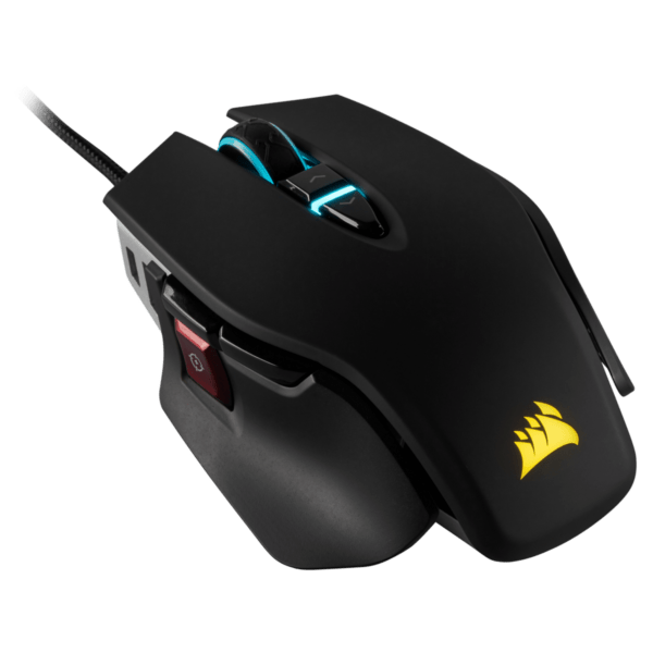 MOUSE CORSAIR, „M65 RGB ELITE”, gaming, cu fir, USB, optic, 18000 dpi, butoane/scroll 8/1, iluminare, butoane programabile, negru, „CH-9309011-EU” (timbru verde 0.18 lei)