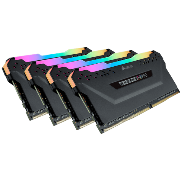 Memorie DDR Corsair DDR4 32 GB, frecventa 3600 MHz, 8 GB x 4 module, radiator, iluminare RGB, „CMW32GX4M4D3600C18”