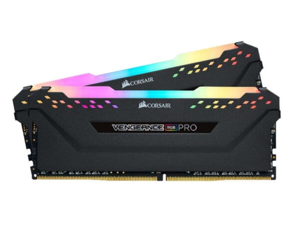 Memorie DDR Corsair DDR4 64 GB, frecventa 3200 MHz, 32 GB x 2 module, radiator, iluminare RGB, „CMW64GX4M2E3200C16”