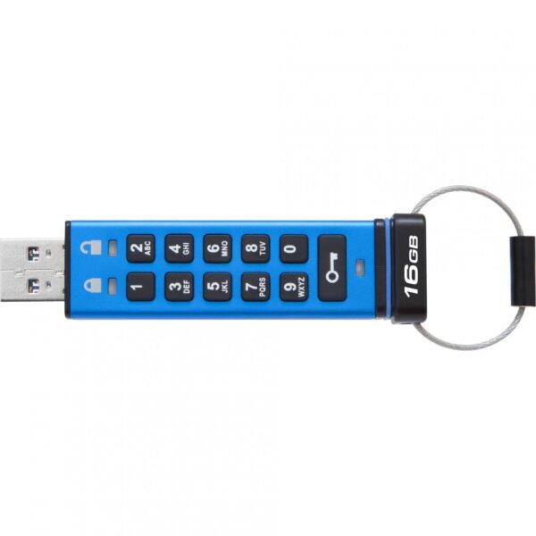 MEMORIE USB 3.1 KINGSTON 16 GB, cu capac | cu cifru, carcasa plastic, albastru, „DT2000/16GB” (timbru verde 0.03 lei)