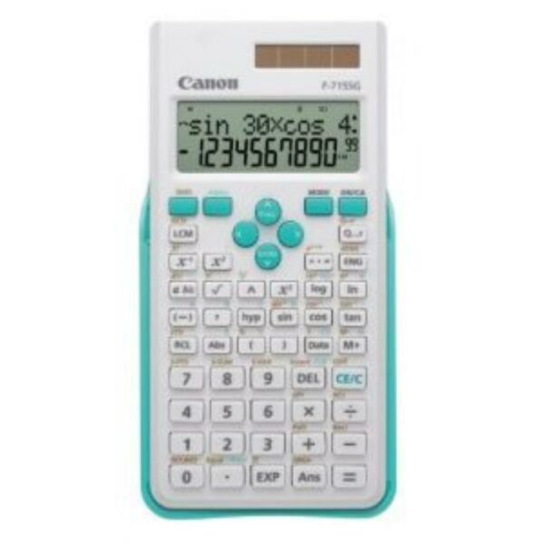 Calculator de birou CANON,F715SGWBL, 52 taste, ecran 16 digiti, alimentare solara si baterie, display LCD, 250 functii, alb, „5730B003AB” (timbru verde 0.18 lei)
