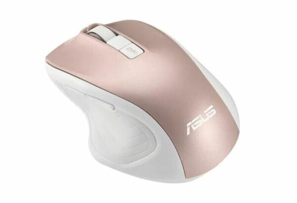 MOUSE Asus, „MW202”, PC sau NB, wireless, 2.4GHz, optic, 4000 dpi, butoane/scroll 6/1, , alb / roz, „90XB066N-BMU010” (timbru verde 0.18 lei)