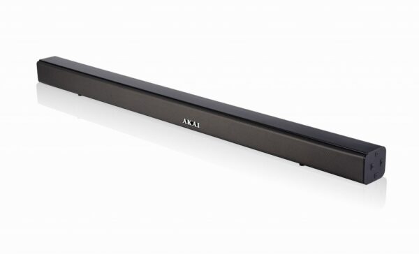 SOUNDBAR AKAI, soundbar 2.0, RMS Bluetooth 5.0, cu fir, telecomanda wireless, conector Bluetooth, alimentare 220V, Jack 3.5mm, HDMI, optic, USB, negru, „ASB-5L” (timbru verde 2 lei)