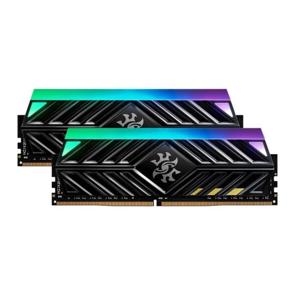 Memorie DDR Adata – gaming DDR4 16 GB, frecventa 2666 MHz, 1 modul, radiator, iluminare RGB, „AX4U266638G16-DT41”