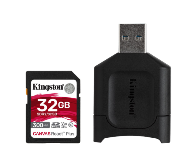 CARD READER KINGSTON, 32 GB, SDXC, clasa 10, standard UHS-II U3, „MLPR2/32GB” (timbru verde 0.03 lei)