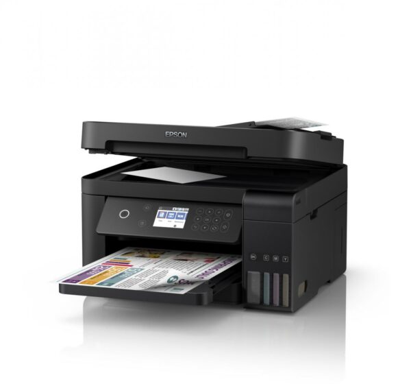 Multifunctional Inkjet CISS Color Epson L15160, A3, Functii: Impr.|Scan.|Cop.|Fax, Viteza de Printare Monocrom: 32ppm, Viteza de printare color: 32ppm, Conectivitate:USB|Retea|WiFi, Duplex:Da, ADF:ADF(Timbru Verde 15lei) „C11CH71402”