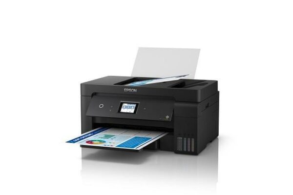 Multifunctional Inkjet CISS Color Epson L14150, A3, Functii: Impr.|Scan.|Cop.|Fax, Viteza de Printare Monocrom: 38ppm, Viteza de printare color: 24ppm, Conectivitate:USB|Retea|WiFi, Duplex:Da, ADF:ADF(Timbru Verde 21lei) „C11CH96402”