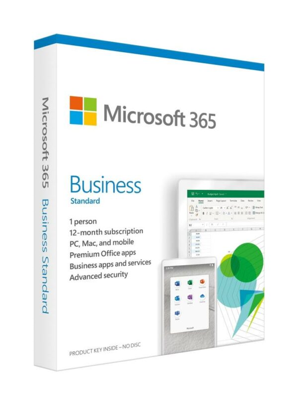 LICENTA retail MICROSOFT, tip Office 365 Business Premium pt PC si Mac, 64/32 biti, engleza, 1 utilizator, valabilitate 1 an, utilizare Business, „KLQ-00461”