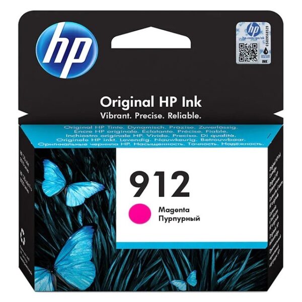 Cartus Cerneala Original HP Magenta, nr.912, pentru OfficeJet 8013|8023, 0.315K, (timbru verde 0.15 lei), „3YL78AE”