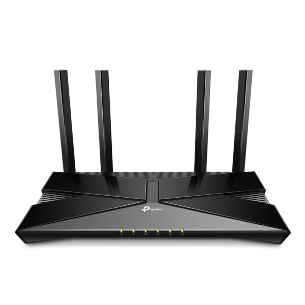 ROUTER TP-LINK wireless 1800Mbps,1 x WAN Gigabit, 4 porturi LAN Gigabit, port USB 2.0, 2.4 GHz/5 GHz dual band, 4 antene externe, WI-FI 6, „Archer AX20” (timbru verde 0.8 lei)