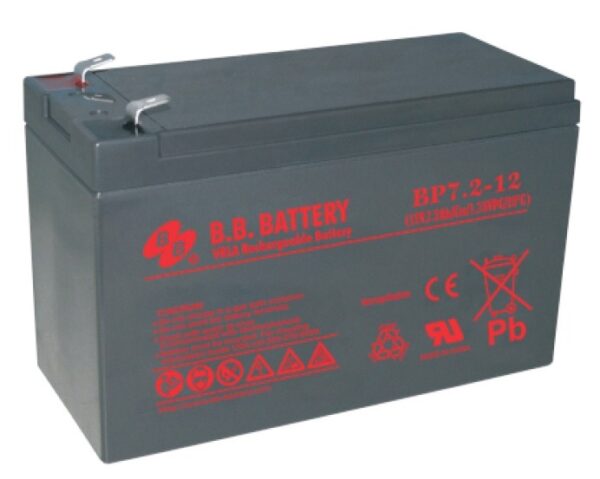 ACUMULATOR UPS CYBER POWER 12V / 7.2Ah, pentru seria BR700, „BB BP7.2-12FR” (timbru verde 0.5 lei)
