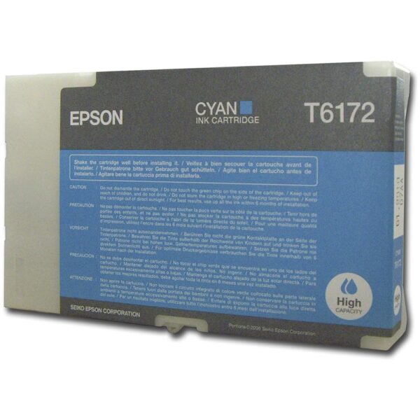 Cartus Cerneala Original Epson Cyan, T6172, pentru Business B500, 7K, (timbru verde 0.15 lei), „C13T617200”