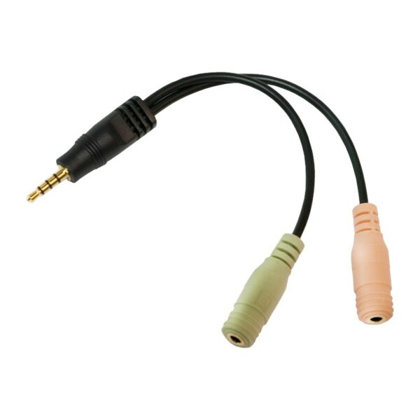 ADAPTOR audio LOGILINK 3.5 stereo 4p. male to 2 x 3.5stereo female „CA0021” (timbru verde 0.08 lei)