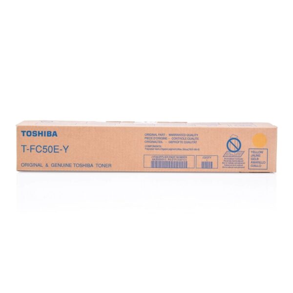 Toner Original Toshiba Yellow, FC50E-Y, pentru E-Studio 2555|3055|4555, 33.6K, (timbru verde 1.2 lei) , „T-FC50E-Y”