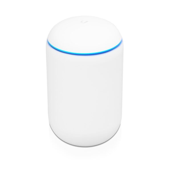 ROUTER Ubiquiti Dream Machine, wireless, 2100 Mbps, port LAN 10/100/1000 x 4, port WAN 10/100/1000 x 1, antena interna x 1, „UDM-EU” (timbru verde 0.8 lei)