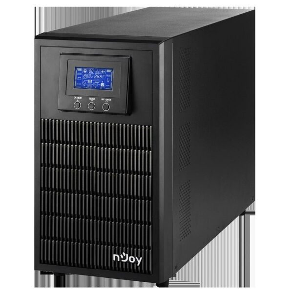 UPS NJOY, „ATEN PRO 3000”, Online cu sinusoida pura, tower, 3000VA/2700W, AVR, Schuko x 4, 6 x baterie 12V/9Ah, display LCD, back-up 11 – 20 min., „PWUP-OL300AP-AZ01B” (timbru verde 11 lei)