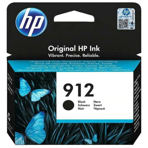 Cartus Cerneala Original HP Black, nr.912, pentru OfficeJet 8013|8023, 315, (timbru verde 0.15 lei), „3YL80AE”