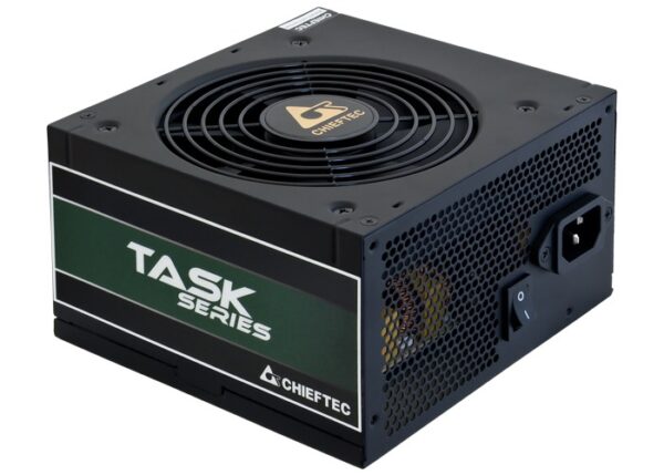 SURSA Chieftec Task 500 W, non-modulara, certificare 80 Plus Bronze, ventilator 120mm, CPU 4+4 pin x 1, PCI-E 6+2 pin x 1, SATA x 5, „TPS-500S” (timbru verde 2 lei)