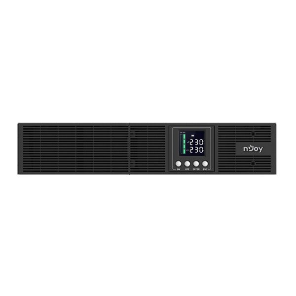 UPS NJOY, „Aster 3000”, Online cu sinusoida pura, rack, 3000VA/2700W, AVR, IEC x 8, 6 x baterie GP09122L, display LCD, back-up 11 – 20 min., „UPCMCOP930HASCG01B” (timbru verde 11 lei)