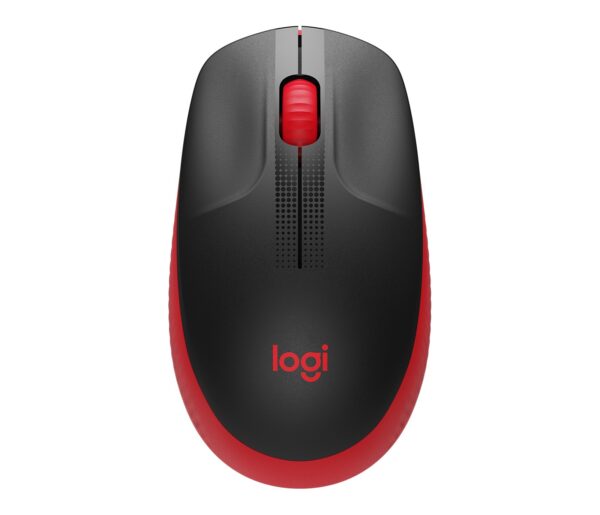 MOUSE LOGITECH, „M190”, PC sau NB, wireless, 2.4GHz, optic, 1000 dpi, butoane/scroll 3/1, , negru / rosu, 45507061 „910-005908” (timbru verde 0.18 lei)