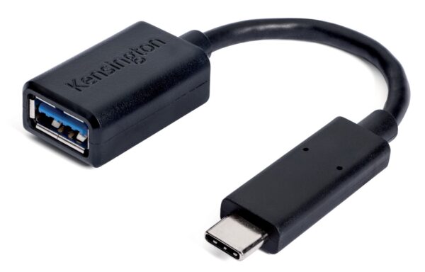 ADAPTOR KENSINGTON, pt. periferice, USB Type-C (T) la USB 3.0 (M), negru, „K33992WW”