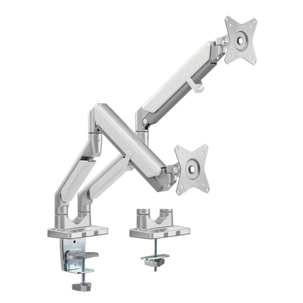 SUPORT de birou LOGILINK, pt 2 TV/monitor plat, curbat, diag. max 32 inch, rotatie, inclinare, pivotare, orizontala, verticala, totala, max 9 Kg x 3, „BP0088”