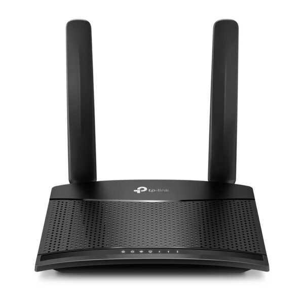 ROUTER TP-Link wireless 300Mbps. 4G micro sim slot, 2 porturi 10/100Mbps, antena externa x 2 „TL-MR100” (timbru verde 0.8 lei) – 393965