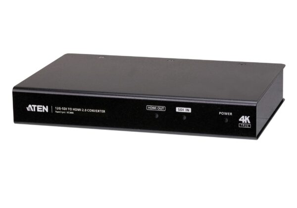 Adaptor video ATEN, cablu or adaptor video, SDI la HDMI (M), 4K DCI (4096×2160) la 60Hz, „VC486-AT-G” (timbru verde 0.08 lei)