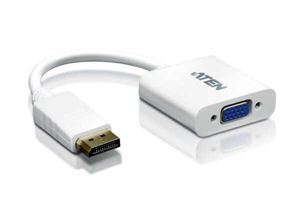 CABLU video ATEN, cablu or adaptor video, DisplayPort (T) la VGA (M), 4K DCI (4096×2160) la 60Hz, „VC925-AT” (timbru verde 0.08 lei)