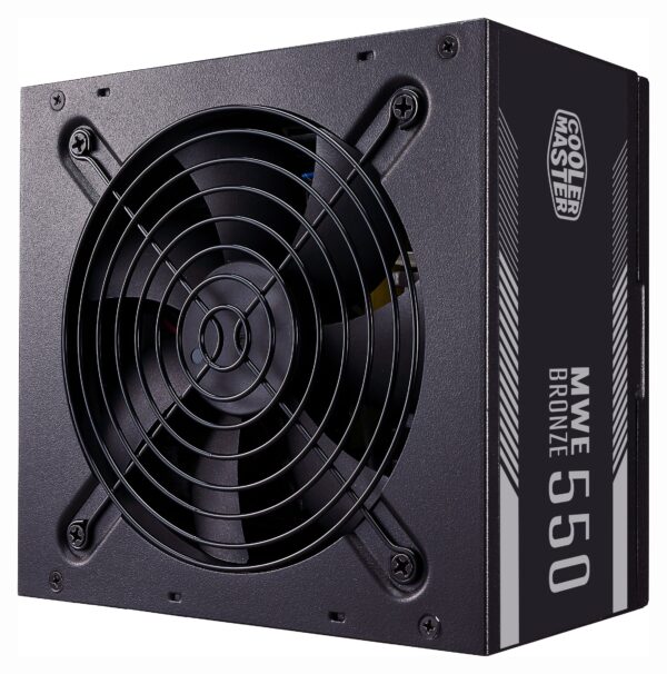 SURSA COOLER MASTER 550W (real), MWE 550 Bronze V2, silent HDB fan 120mm, 80 Plus Bronze, 2x PCI-E (6+2), 6x S-ATA „MPE-5501-ACAAB-EU”, (timbru verde 2 lei)