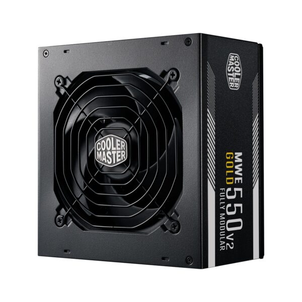 SURSA COOLER MASTER 550W (real), MWE Gold 550 V2, silent HDB fan 120mm, 80 Plus Gold, 2x PCI-E (6+2), 8x S-ATA, modulara „MPE-5501-AFAAG-EU”, (timbru verde 2 lei)