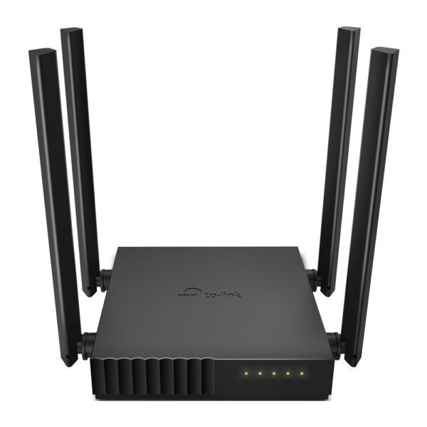 ROUTER TP-LINK wireless 1200Mbps, 4 porturi 10/100Mbps, 4 antene externe, Dual Band AC1200 „Archer C54″(timbru verde 0.8 lei)