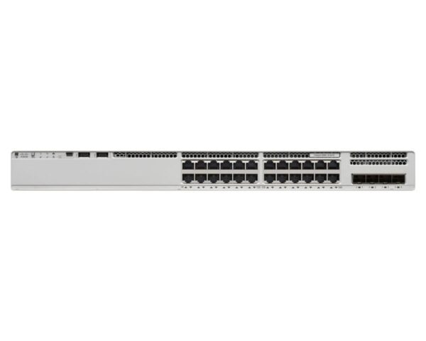 SWITCH CISCO, porturi Gigabit x 24, SFP x 4, managed, rackabil, carcasa metalica, „C9200L-24T-4X-E” (timbru verde 2 lei)