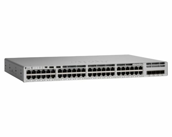 SWITCH CISCO, porturi Gigabit x 48, SFP x 4, managed, rackabil, carcasa metalica, „C9200L-48P-4X-E” (timbru verde 2 lei)