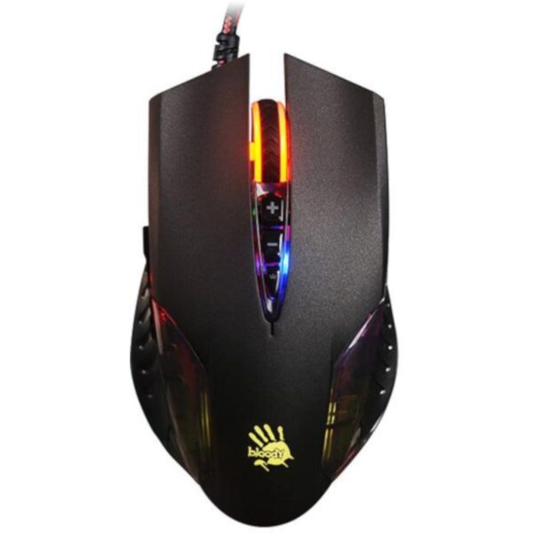 MOUSE A4tech, gaming, cu fir, USB, optic, 3200 dpi, butoane/scroll 8/1, iluminare, butoane programabile, negru, „Q50” (timbru verde 0.18 lei)