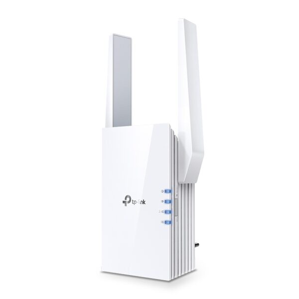 RANGE EXTENDER TP-LINK wireless 1800Mbps, 1 port Gigabit, 2 antene externe, 2.4 / 5Ghz dual band, Wi-Fi 6, „RE605X” (timbru verde 2 lei)