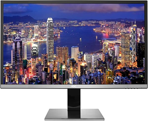 MONITOR AOC 31.5 inch, Multimedia, MVA, 4K UHD (3840 x 2160), Wide, 300 cd/mp, 4 ms, HDMI, DVI, VGA, DisplayPort, „U3277PWQU” (timbru verde 7 lei)