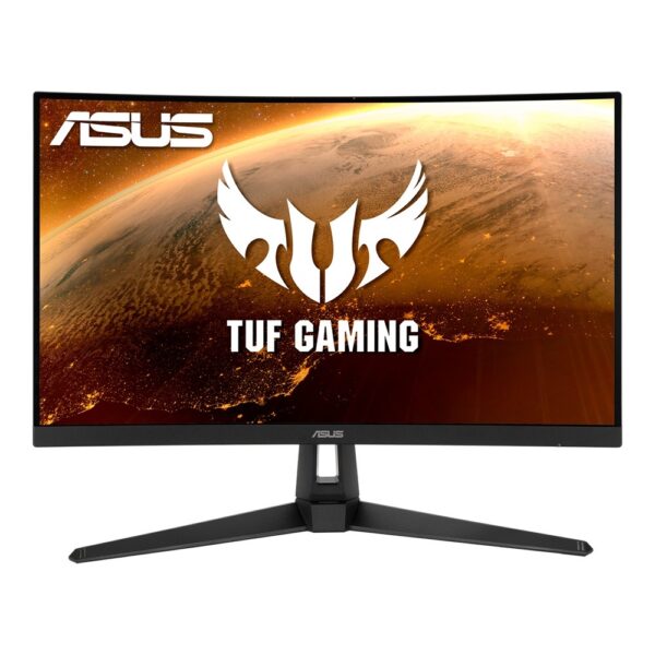 MONITOR ASUS 27 inch, Gaming, VA, Full HD (1920 x 1080), Wide, curbat, 250 cd/mp, 1 ms, HDMI, VGA, „VG27VH1B” (timbru verde 7 lei)