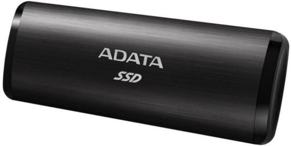 SSD extern ADATA SE760, 512 GB, USB Type C, 3D Nand Flash, R/W: 1000 MB/s, „ASE760-512GU32G2BK” (timbru verde 0.18 lei)