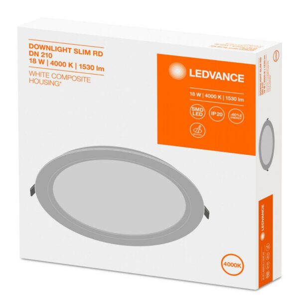 PANOU LED OSRAM, LED, soclu integrat, putere 18 W, tip lumina alb rece, 1530 lumeni, alimentare 220 – 230 V, „000004058075079113” (timbru verde 0.8 lei)