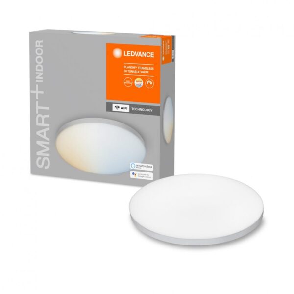 PLAFONIERA smart OSRAM, LED, soclu integrat, putere 20 W, tip lumina alb, 1700 lumeni, alimentare 220 – 230 V, „000004058075484672” (timbru verde 0.8 lei)