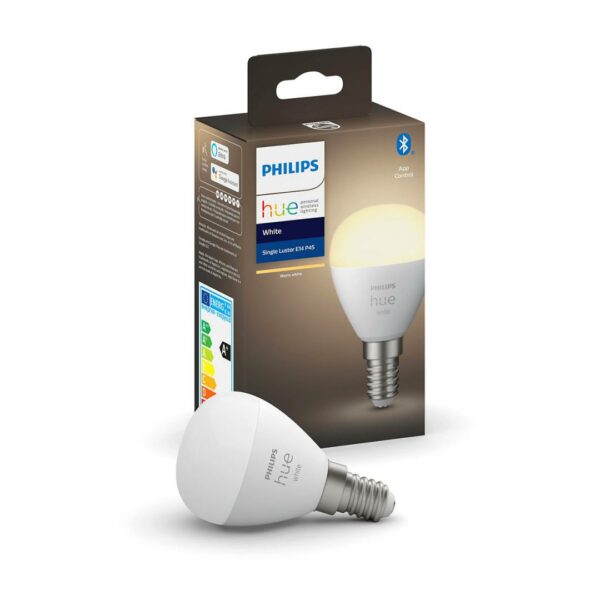 BEC smart LED Philips, soclu E14, putere 5.7W, forma clasic, lumina alb calda, alimentare 220 – 240 V, „000008719514266889” (timbru verde 0.45 lei)