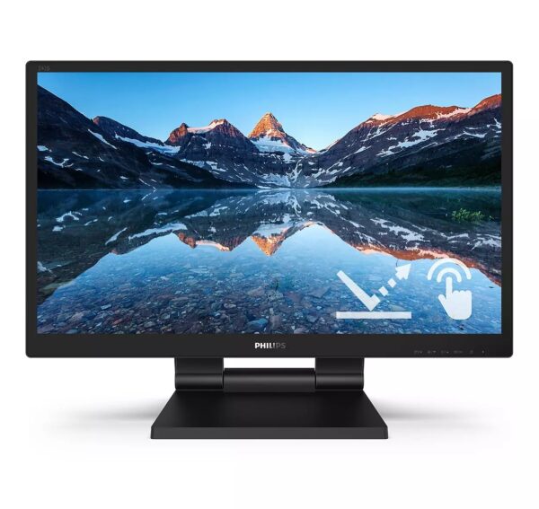 MONITOR PHILIPS 23.8 inch, home, office, IPS, Full HD (1920 x 1080), Wide, 250 cd/mp, 5 ms, HDMI, DVI, VGA, DisplayPort, „242B9TL/00” (timbru verde 7 lei)