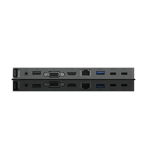 DOCKING Station LENOVO compatibil universal, conectare PC USB Type C, USB 3.0 x 3, USB Type C x 1, porturi video VGA x 1, HDMI x 1, RJ-45, negru, „40AU0065EU” (timbru verde 0.18 lei)