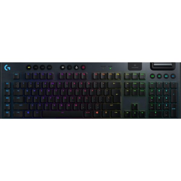 TASTATURA LOGITECH – gaming, „G915”, wireless | cu fir, 104 taste format standard (104-108 taste), USB, negru, „920-008962” (timbru verde 0.8 lei)