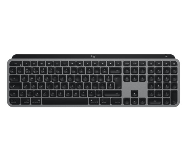 TASTATURA LOGITECH, „MX Keys for Mac „, wireless | cu fir, 104 taste format standard (104-108 taste), USB, negru, „920-009558” (timbru verde 0.8 lei)