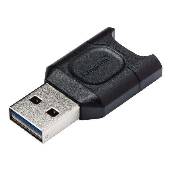 CARD READER extern KINGSTON, interfata USB 3.2 gen 1, citeste/scrie microSDHC/SDXC UHS-II, plastic, negru, „MLPM” (timbru verde 0.03 lei)