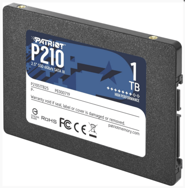 SSD PATRIOT, P210, 1TB, 2.5 inch, S-ATA 3, R/W: 520 MB/s/430 MB/s MB/s, „P210S1TB25”