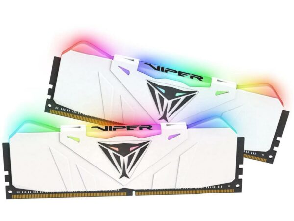 Memorie DDR Patriot DDR4 16 GB, frecventa 3000 MHz, 8 GB x 2 module, radiator, iluminare RGB, „PVR416G300C5KW”