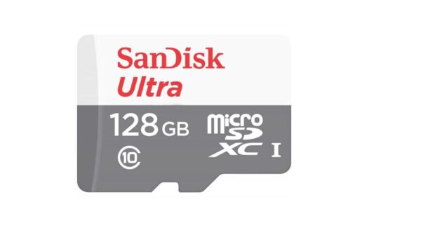 CARD MicroSD SANDISK, 128 GB, MicroSD, clasa 10, standard UHS-I U1, „SDSQUNR-128G-GN6MN” (timbru verde 0.03 lei)